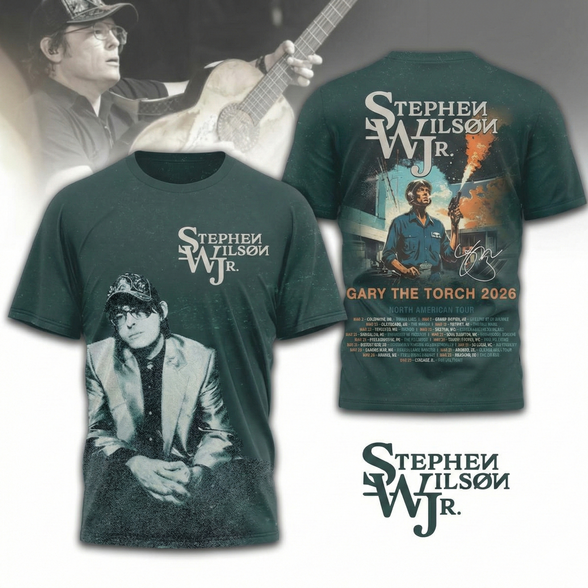 Stephen Wilson Jr Gary The Torch 2026 Tour T-Shirt Stephen Wilson Merch Best Gift For Music Fans