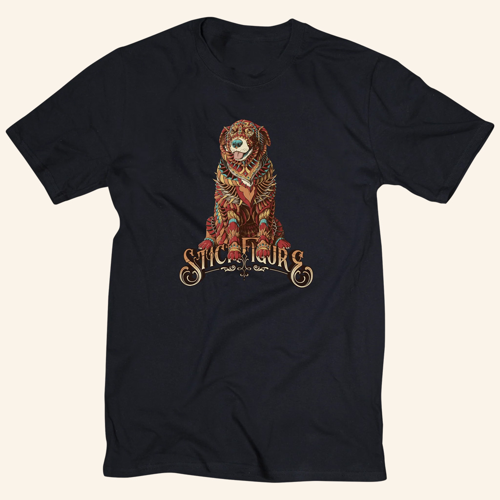 Stick Figure Merch Cocoa Mandala Black T-Shirt Unique Birthday Gift For Husband