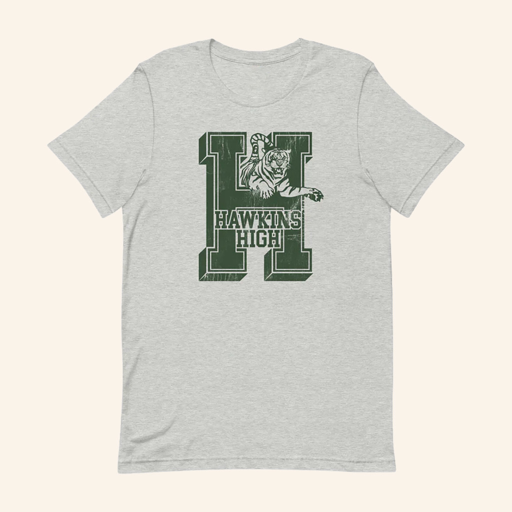 Stranger Things Merch Stranger Things Hawkins High Vintage T-Shirt For Dad