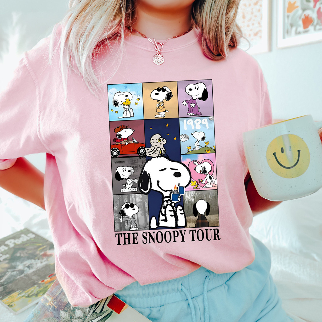 Swift Eras Tour Snoopy Dog Shirt Birthday Gift For Daughter