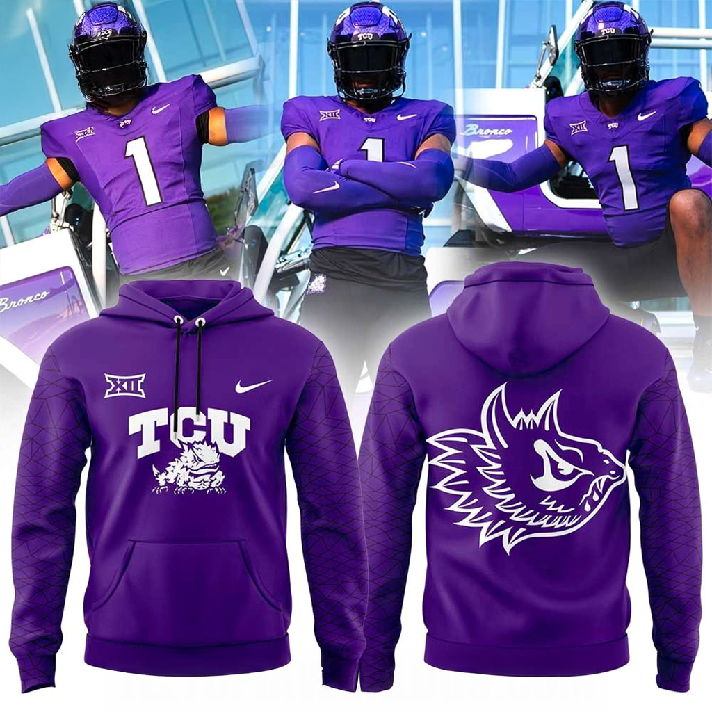 TCU The Best Uniform Purple Hoodie TCU Merch Christmas Gifts For Boyfriend