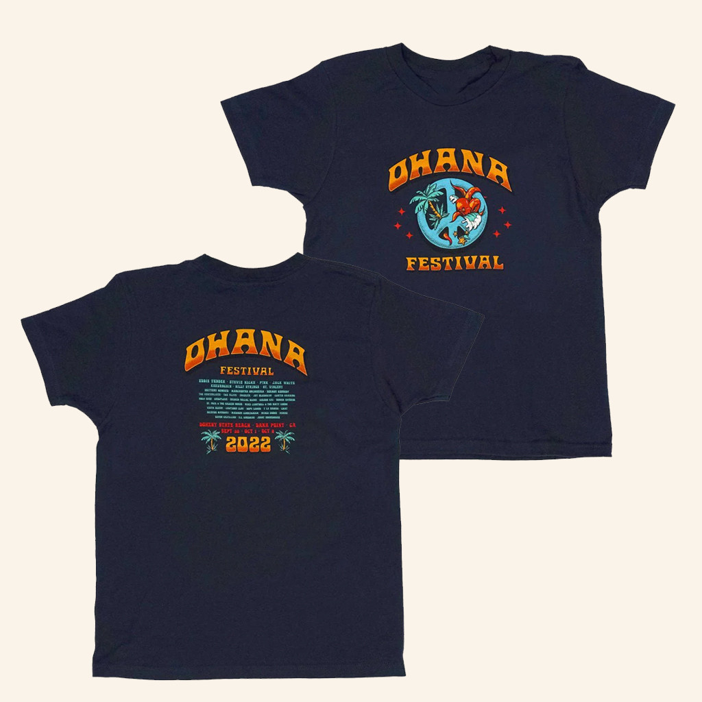 TSURT Merch Ohana Festival Beach Peace T-Shirt For Husband