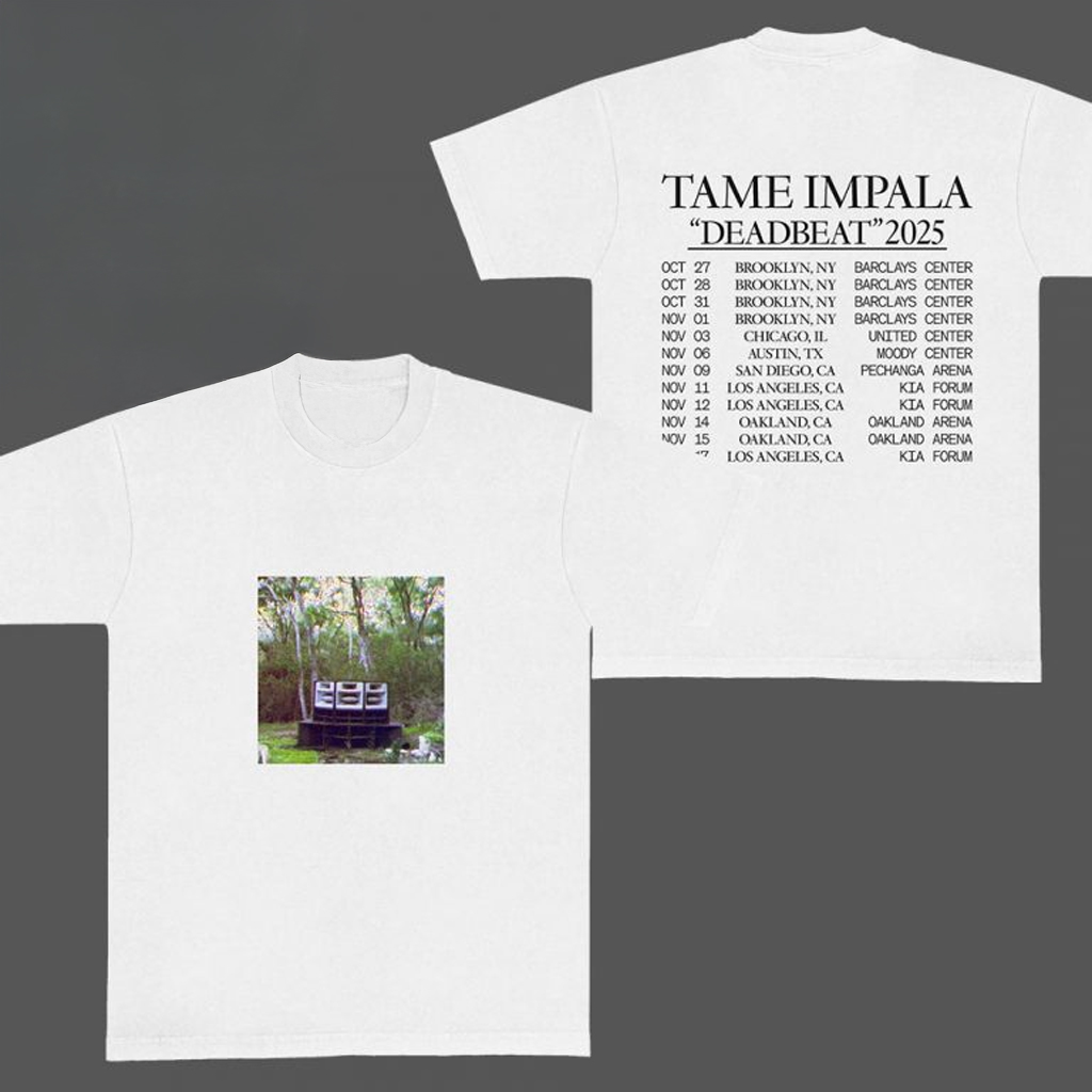 Tame Impala Merch Deadbeat Tour Dates 2025 T-Shirt Music Lover For Him