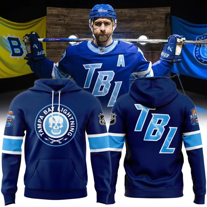 Tampa Bay Lightning Hockey 2026 NHL Stadium Series Blue Hoodie Best Gift For Hockey Fans