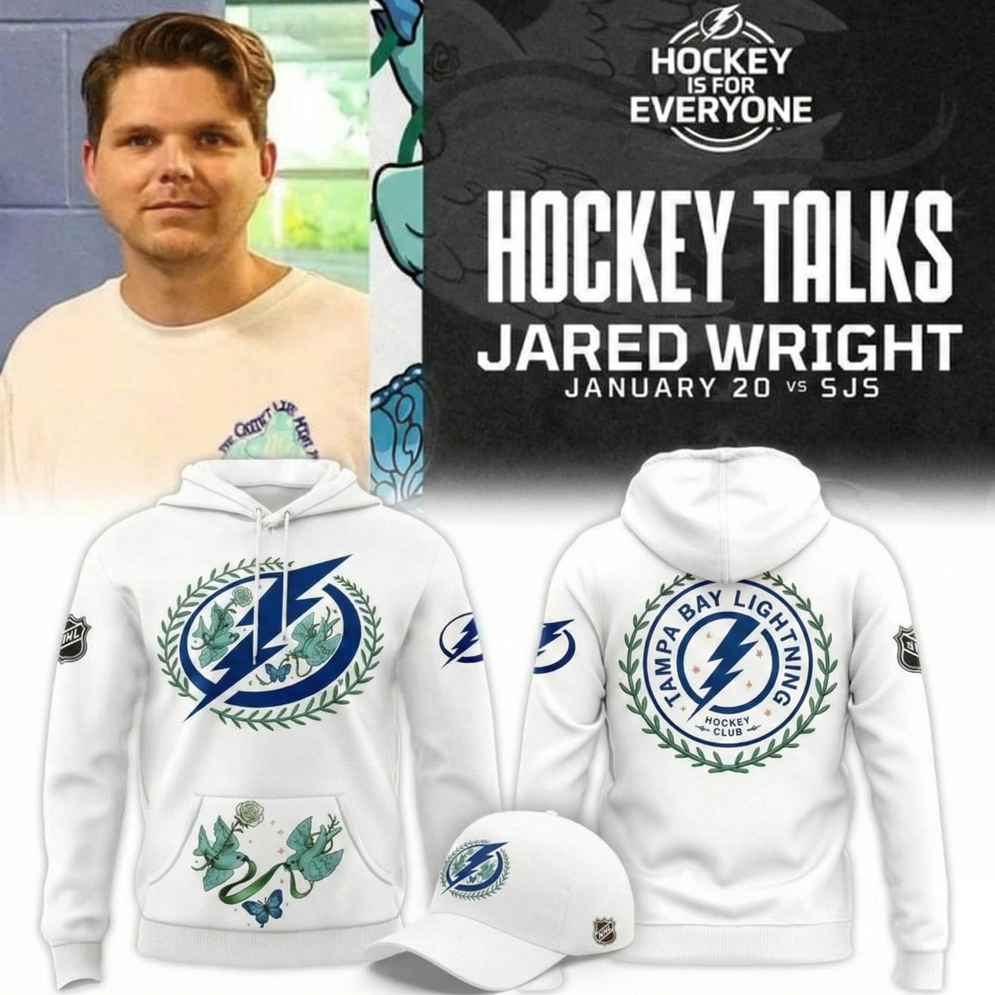 Tampa Bay Lightning Hockey Talks Mental Health Hoodie Lightning Clothing Best Gift For NHL Fans