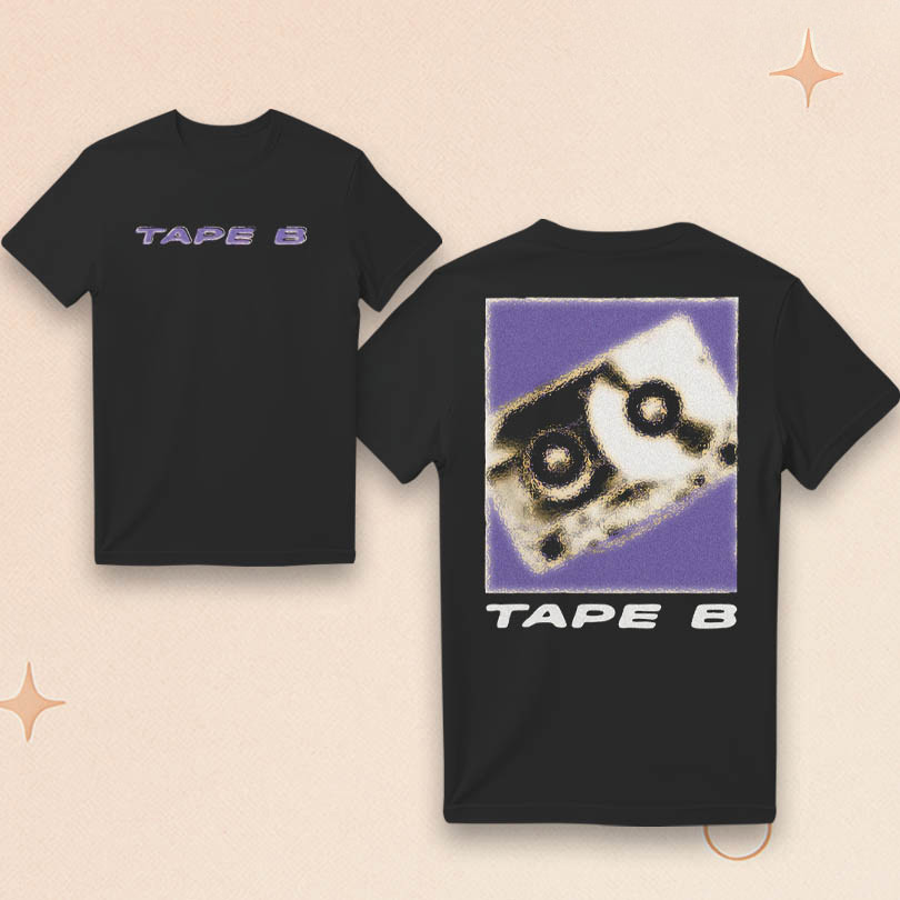Tape B Merch Blurry B Black T-Shirt Unique For Music Lovers