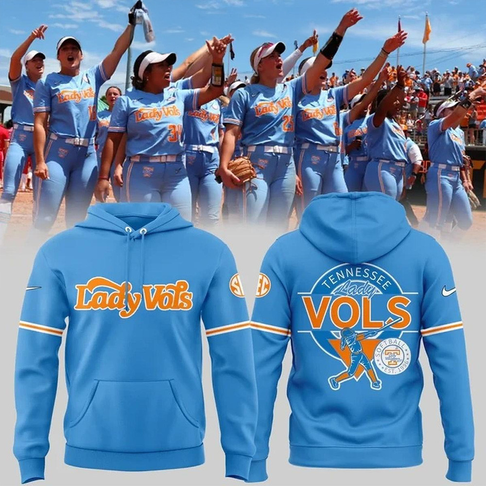 Tennessee Lady Vols NCAA Softball Women's College World Series 2025 Blue Hoodie Gifts For Wife