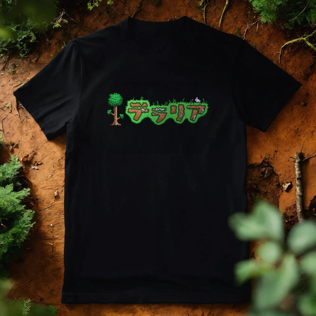 Terraria Merch Japanese Edition T-shirt Birthday For Girlfriend