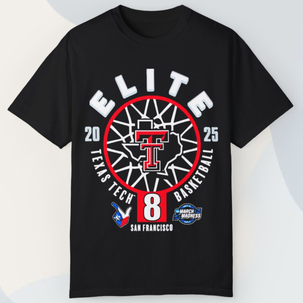 Texas Tech Elite 8 Eight Shirt 2025 NCAA Men's Baseball March Madness Merch Fan Gifts