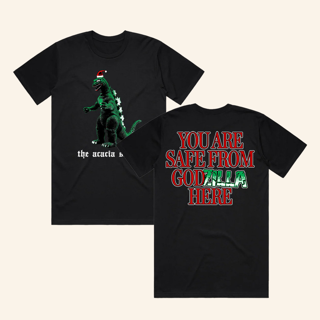 The Acacia Strain Merch Safe From Godzilla Shirt Christmas Present Ideas For Boyfriend