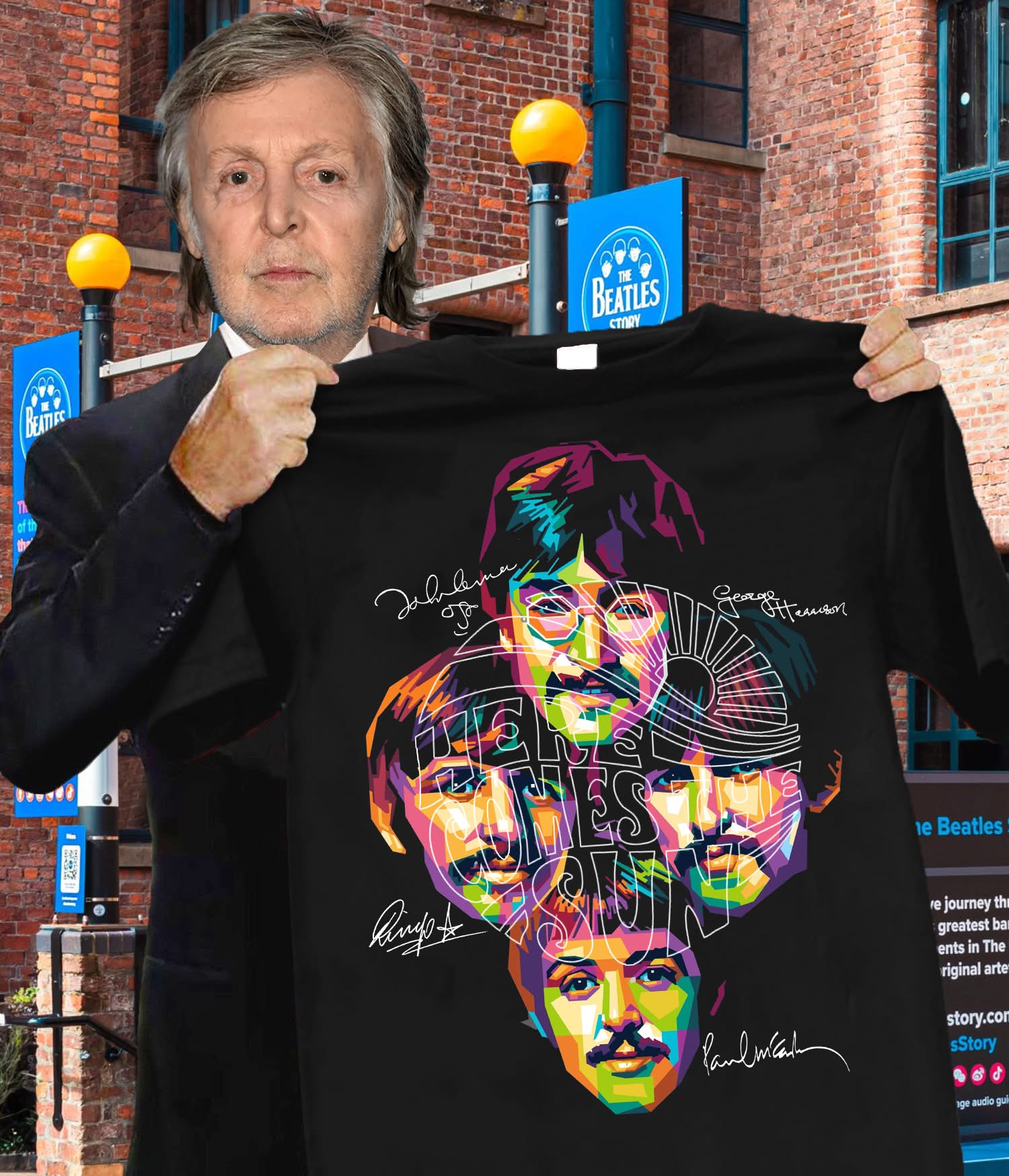 The Beatles Colorful Art T-Shirt Gift For Fans