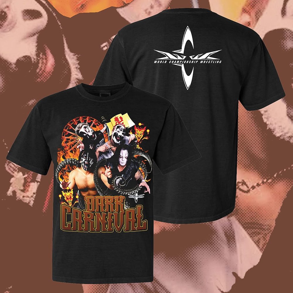 The Dark Carnival World Championship Wrestling T-Shirt ECW Insane Clown Posse Fan Merch