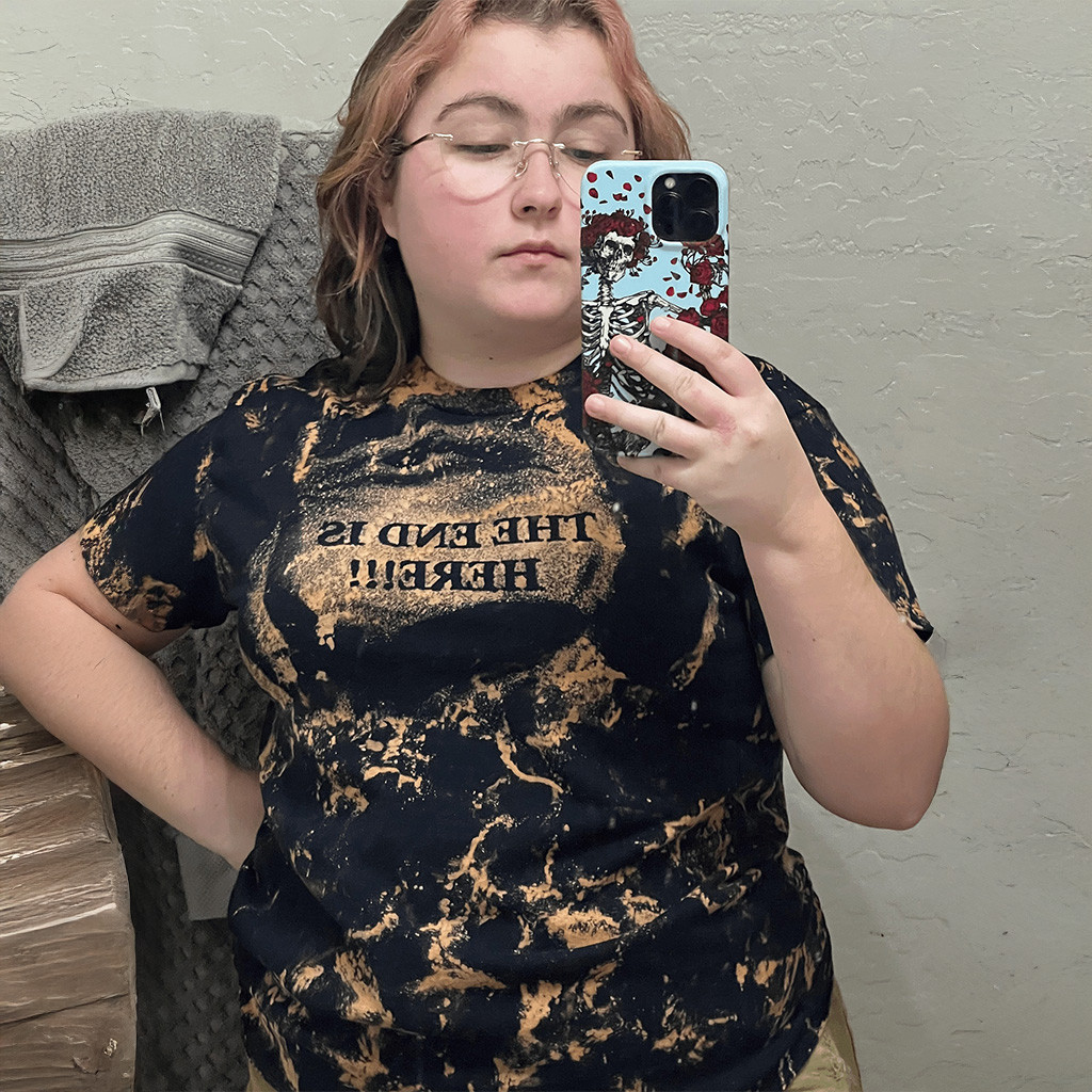 The End Is Here T-Shirt Upside Down Tie Dye Shirt For Sister