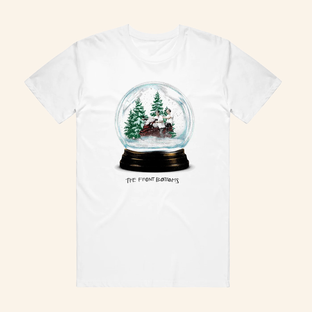 The Front Bottoms Merch Snow Globe White T-Shirt Christmas Ideas For Husband