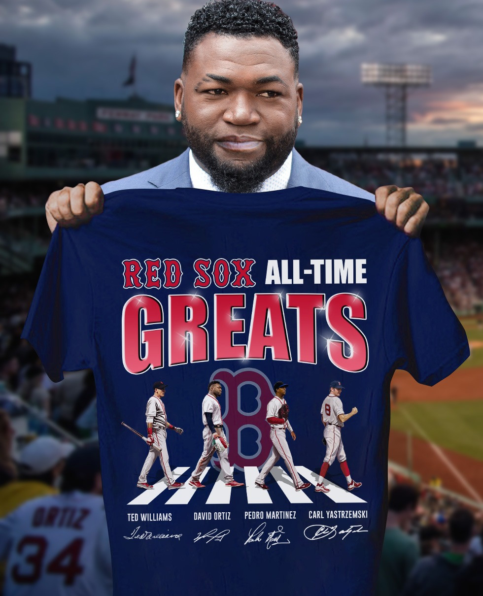 The Red Sox Greats Players Legends T-Shirt Signature Boston Red Sox Fan Gift Ideas