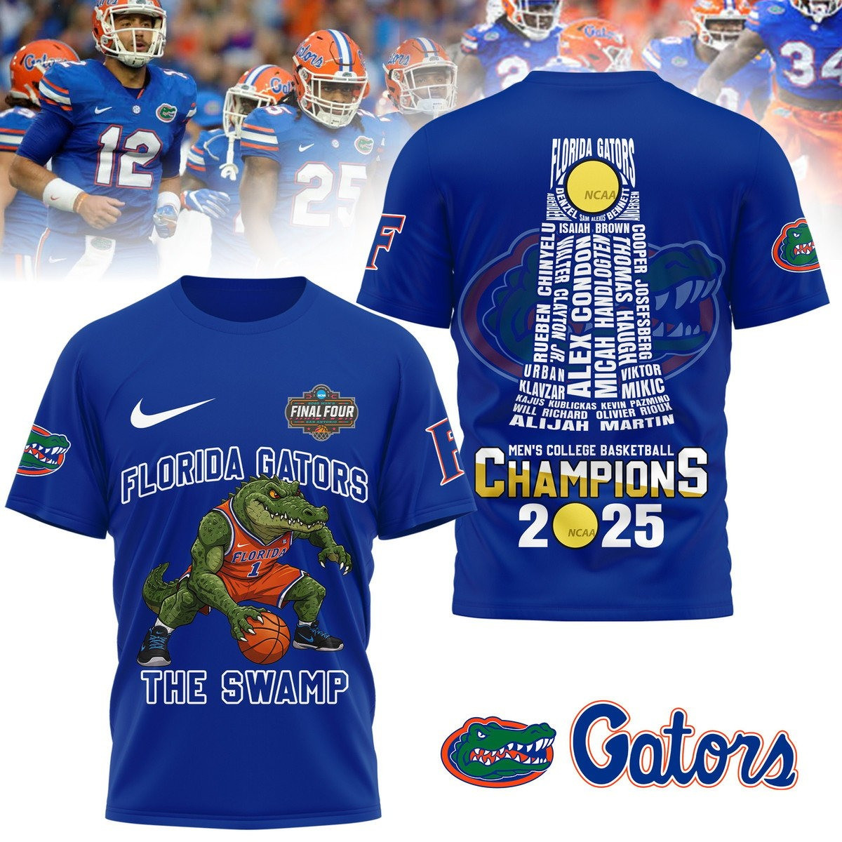 The Swamp Florida Gators National Champions Shirt 2025 Final Four Gators Championship