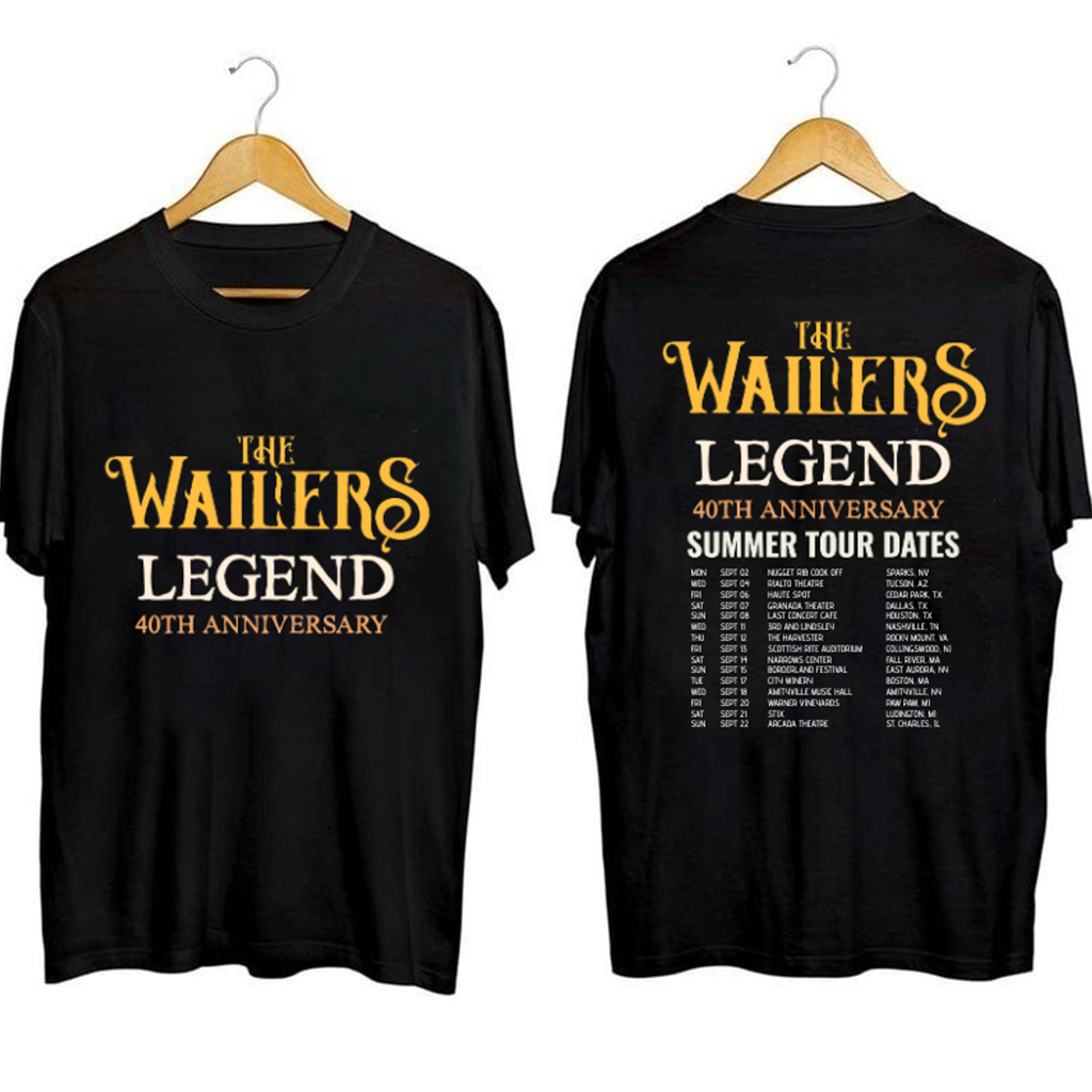 The Wailers 40 Years Of Legend Shirt The Wailers Merch Music Related For Guys