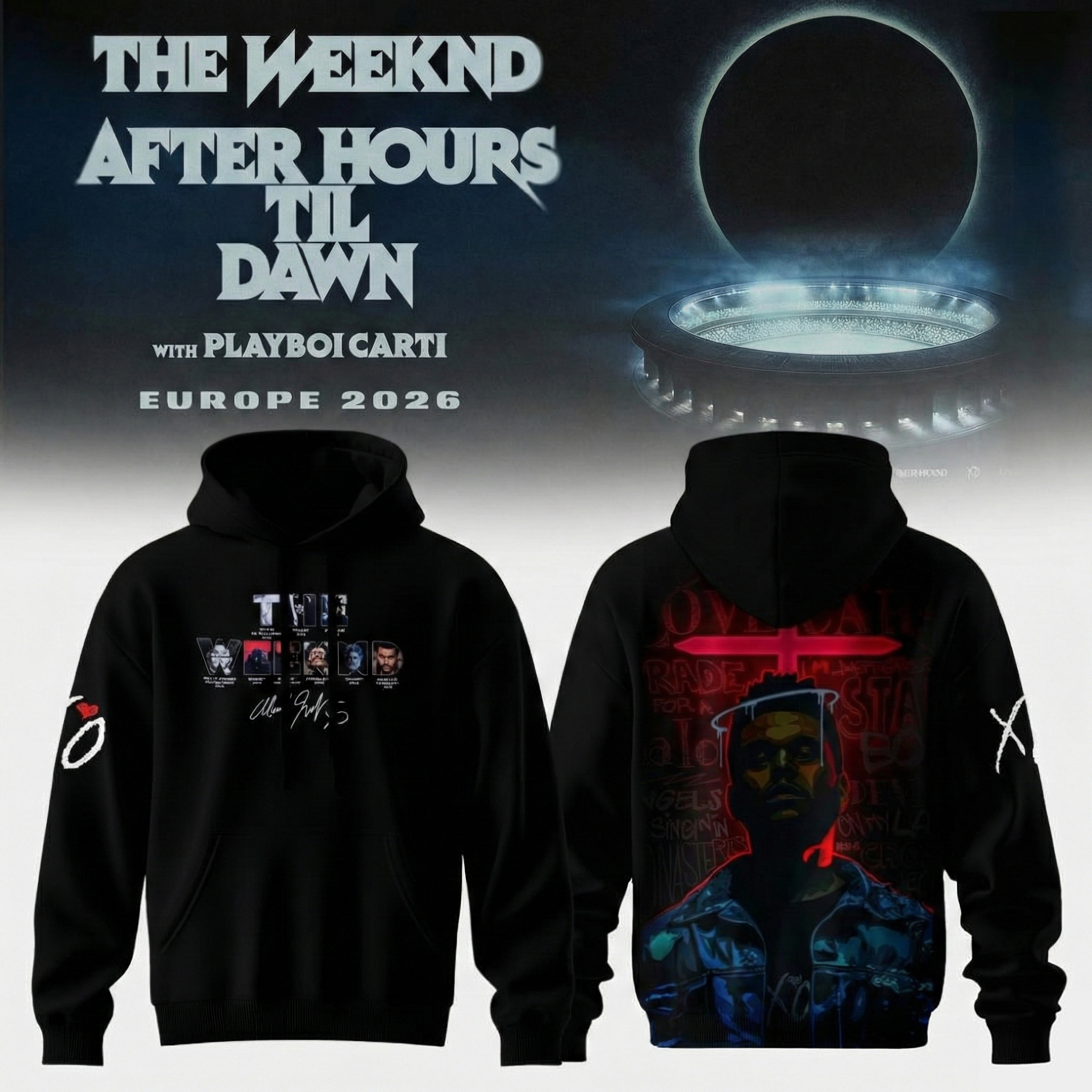 The Weeknd 2026 After Hours Til Dawn Tour Hoodie Tour Merch Best Gift For Music Lovers