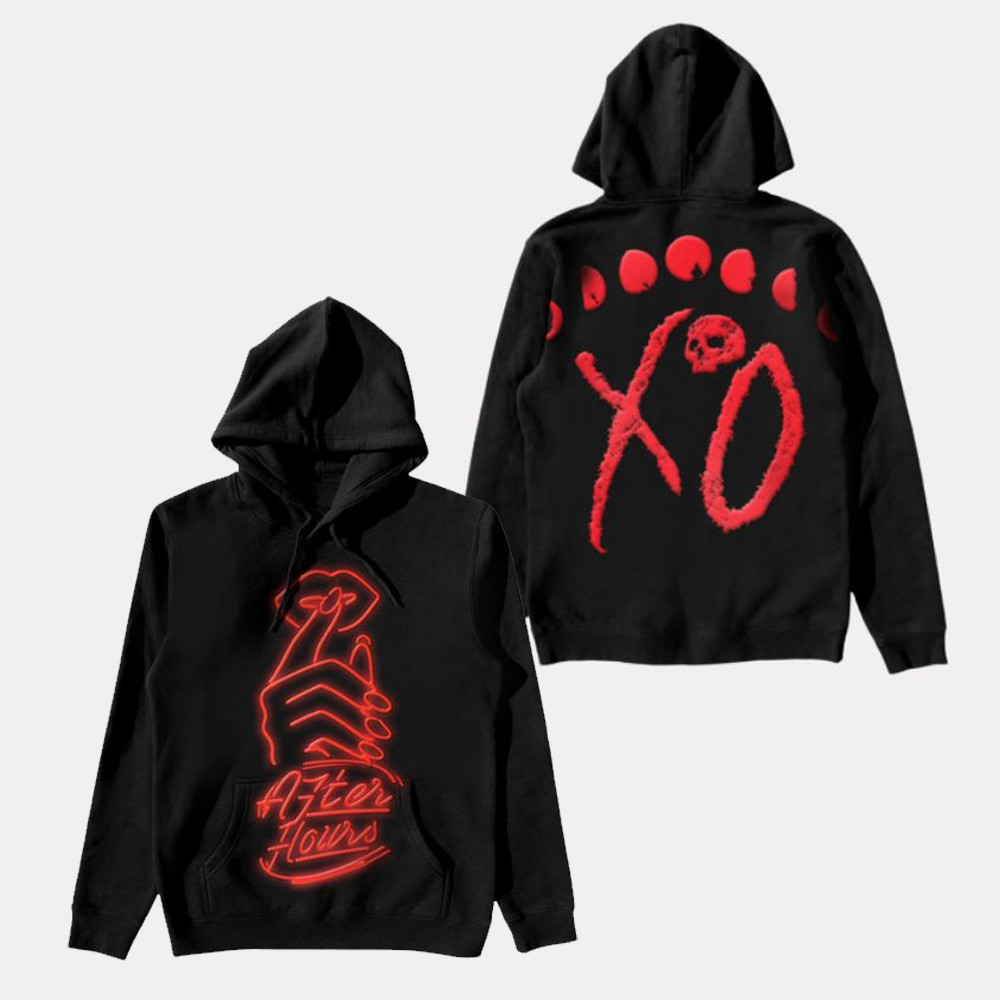 The Weeknd After Hours Til Dawn Tour Merch Hoodie After Hours Signage Pullover Hoodie