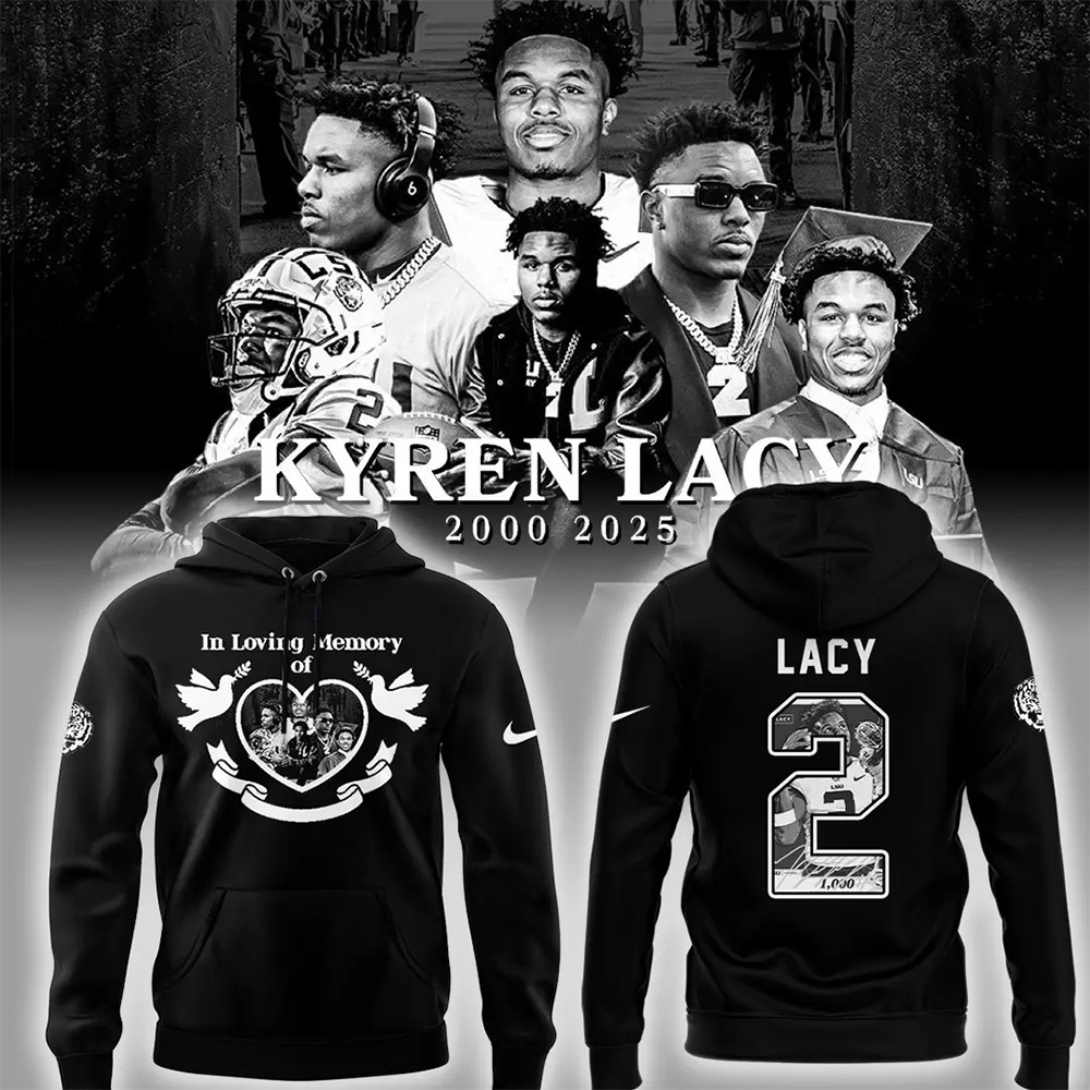 Tigers Football Limited RIP Lacy Black Hoodie