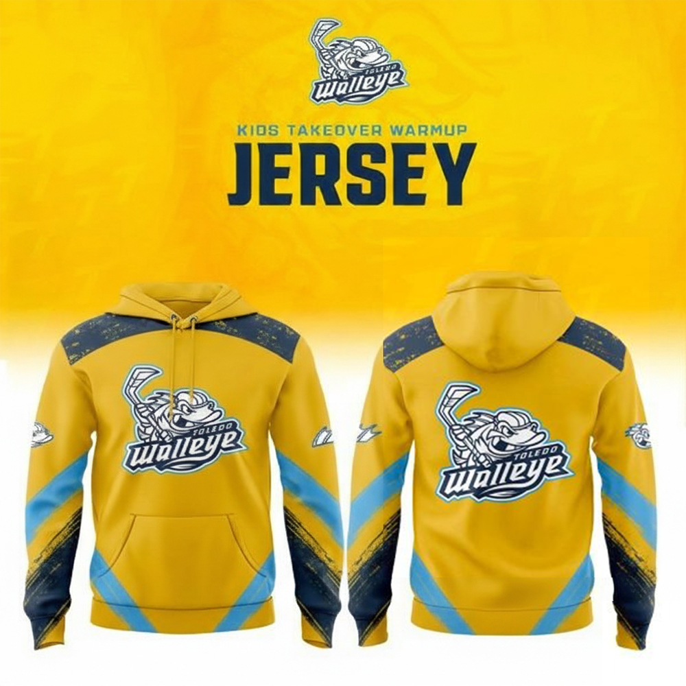 Toledo Walleye Kids Takeover Warmup Hoodie Walleye Merch Fun Gift For Hockey Fans