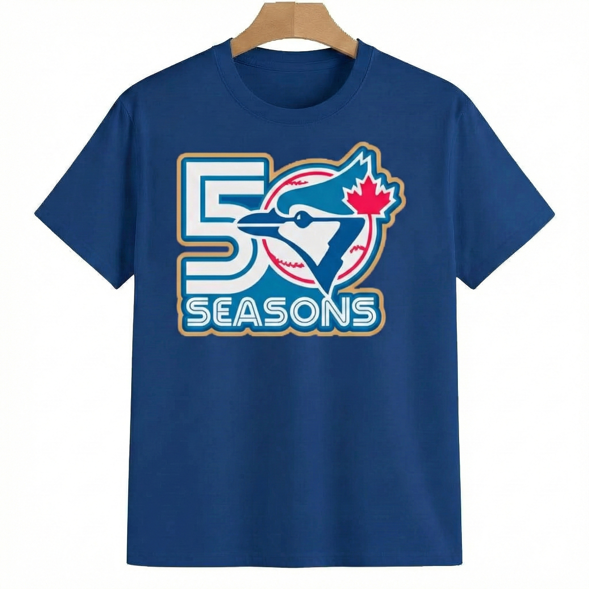 Toronto Blue Jays 50 Seasons T-Shirt Baseball MLB Merch Best Gift For Baseball Fans