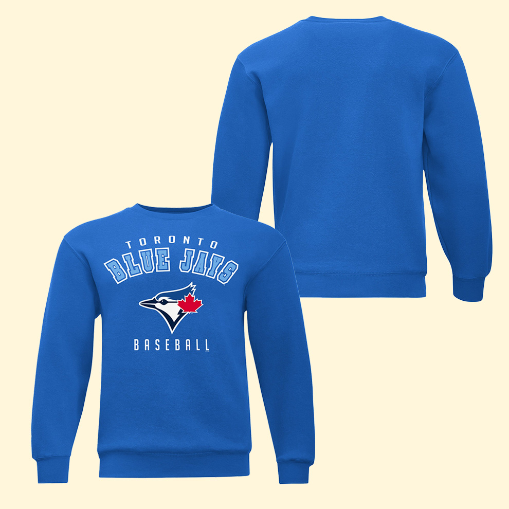 Toronto Blue Jays Baseball Logo Team Royal Sweatshirt Baseball MLB Merch Best Gift For Baseball Fans
