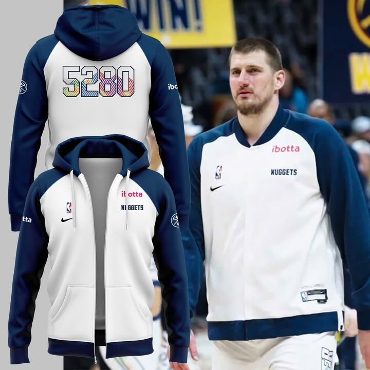 Training 5280 Denver Nuggets Zip Hoodie NBA Denver Nuggets Merch Gifts For Fans