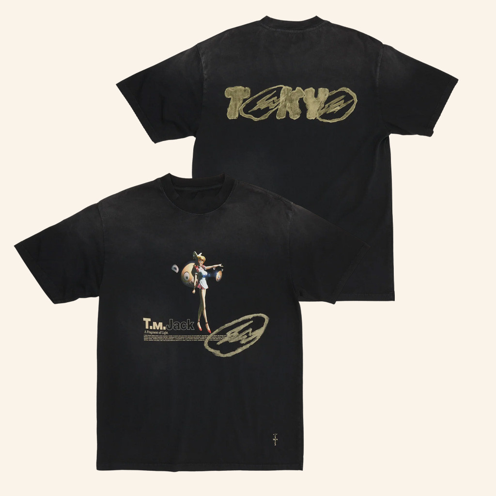 Travis Scott Merch Cj X Fragment X Takashi Murakami Tokyo Jack T-Shirt Him Gifts