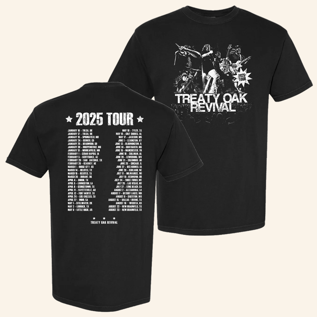 Treaty Oak Revival Merch Treaty Oak Revival 2025 Tour Shirt For Rock Fans