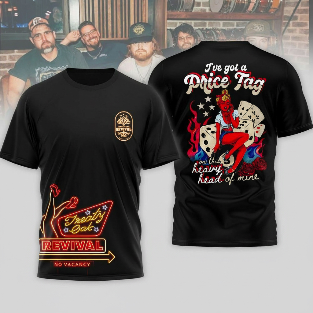 Treaty Oak Revival No Vacancy T-Shirt Band Merch Best Gift For Country Music Lovers