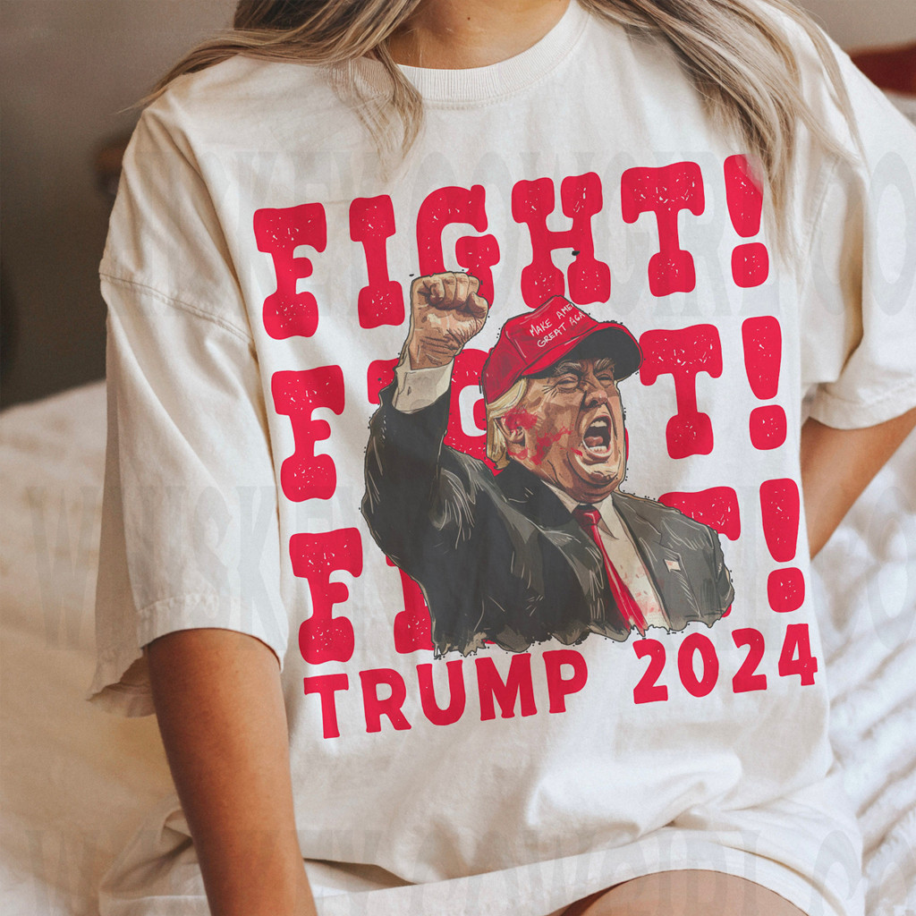 Trump Fight Fight Fight T-Shirt Make America Great Again Merch For Trump Lovers