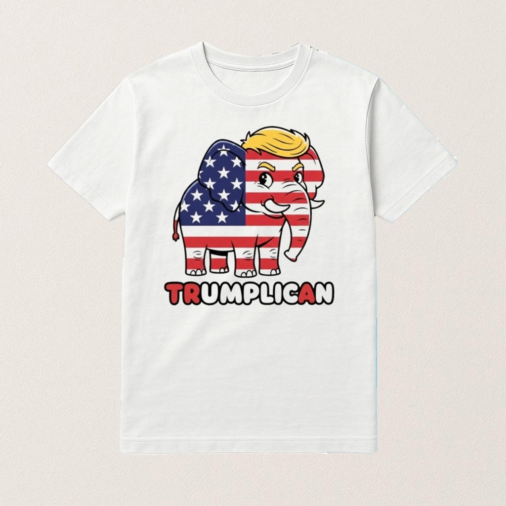 Trumplican Elephant T-Shirt Trump Shirt Patriotic For Father
