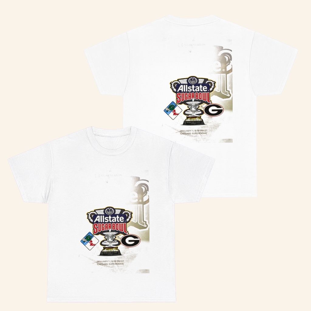 Tulane And Ole Miss Vs Georgia Allstate Sugar Bowl 2026 T-Shirt For Football Fans
