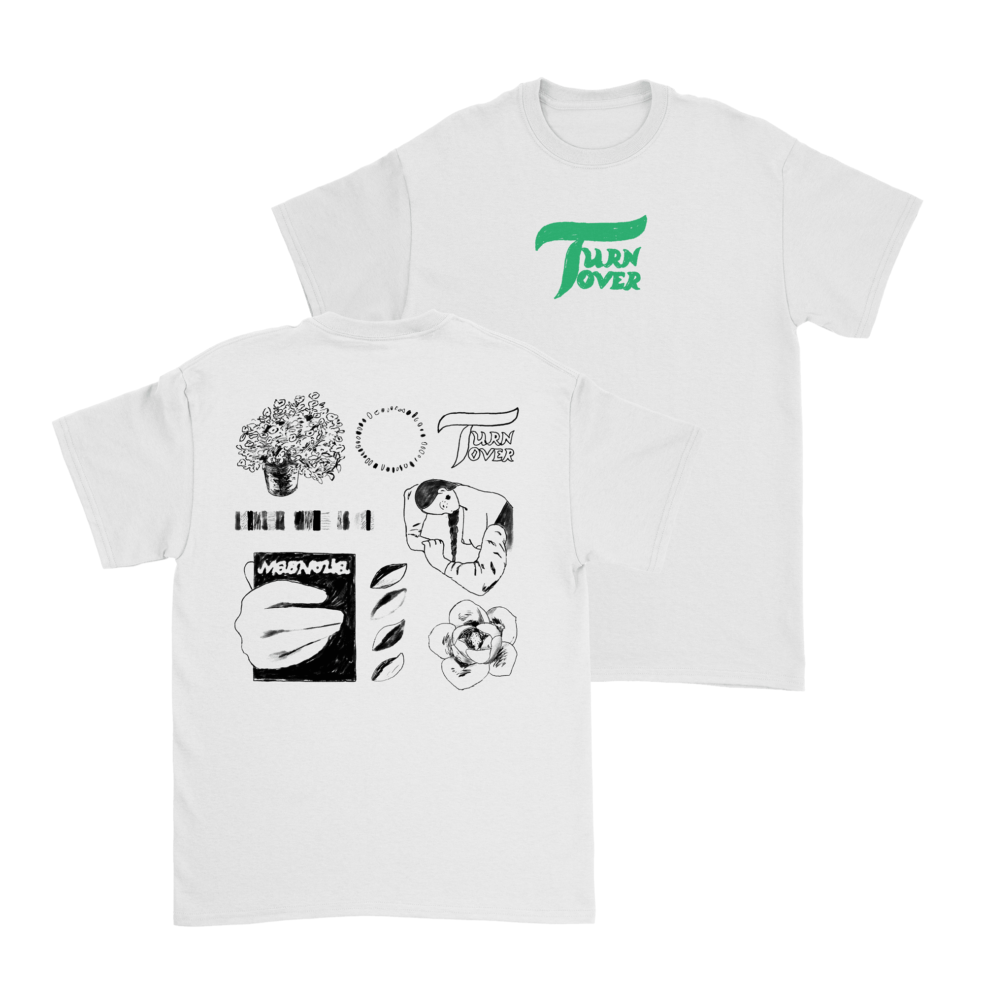 Turnover Band Merch Altogether Magnolia Anniversary Shirt Turnover Tour Merchandise