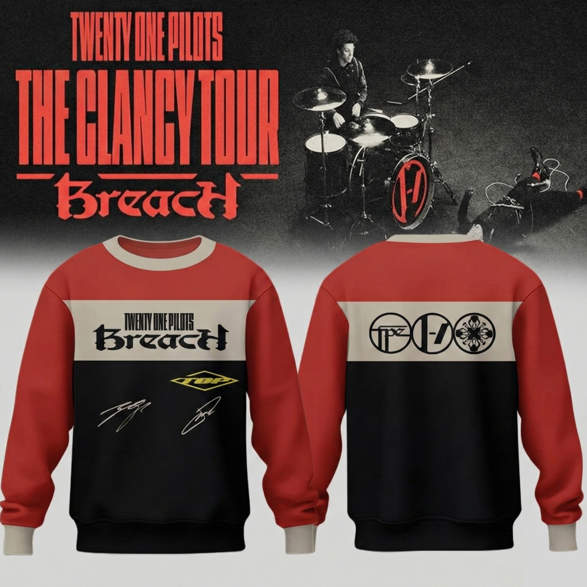 Twenty One Pilots The Clancy Tour Breach Sweatshirt 21 Pilots Tour Merch Best Gift For Music Fans