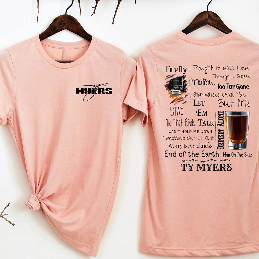 Ty Myers Merch Ty Myers T-Shirt Music Lover Gift Ideas For Her