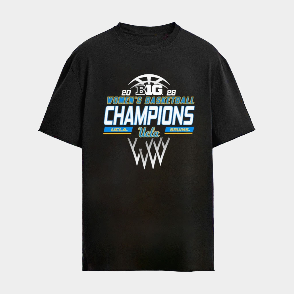 UCLA Bruins 2026 Big Ten Women's Basketball Champions Logo T-Shirt UCLA Bruins Merch Fan Gifts