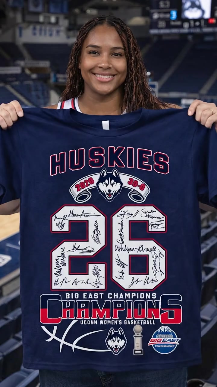 UConn Huskies 2026 Big East Champions T-Shirt