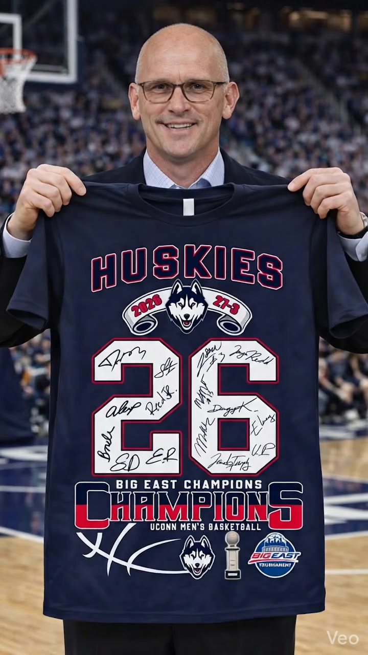 UConn Huskies 2026 Big East Champions Uconn Men's Basketball T-Shirt