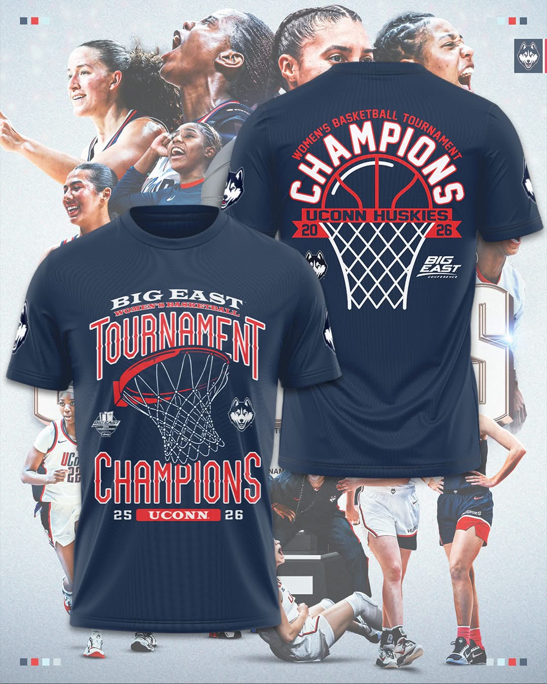 UConn Huskies 2026 Big East Champs T-Shirt