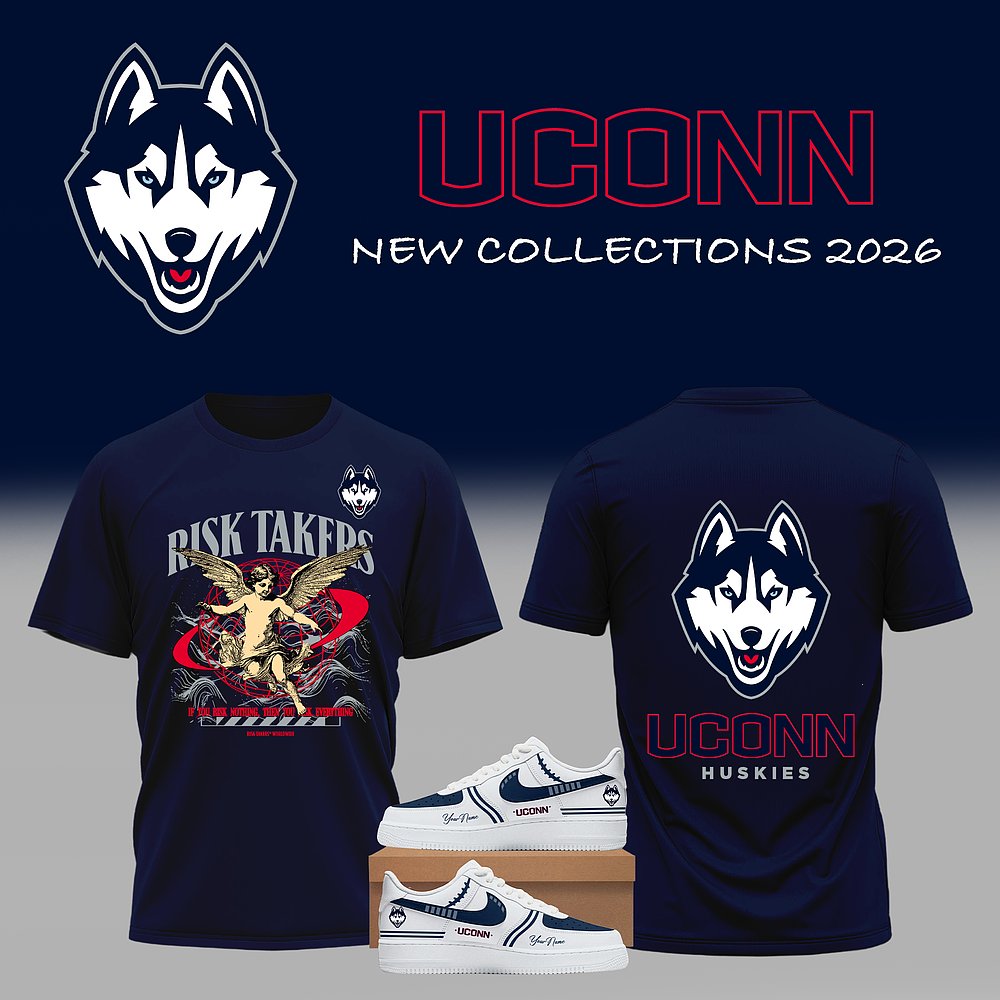 UConn Huskies 2026 Collections Risk Takers T-Shirt