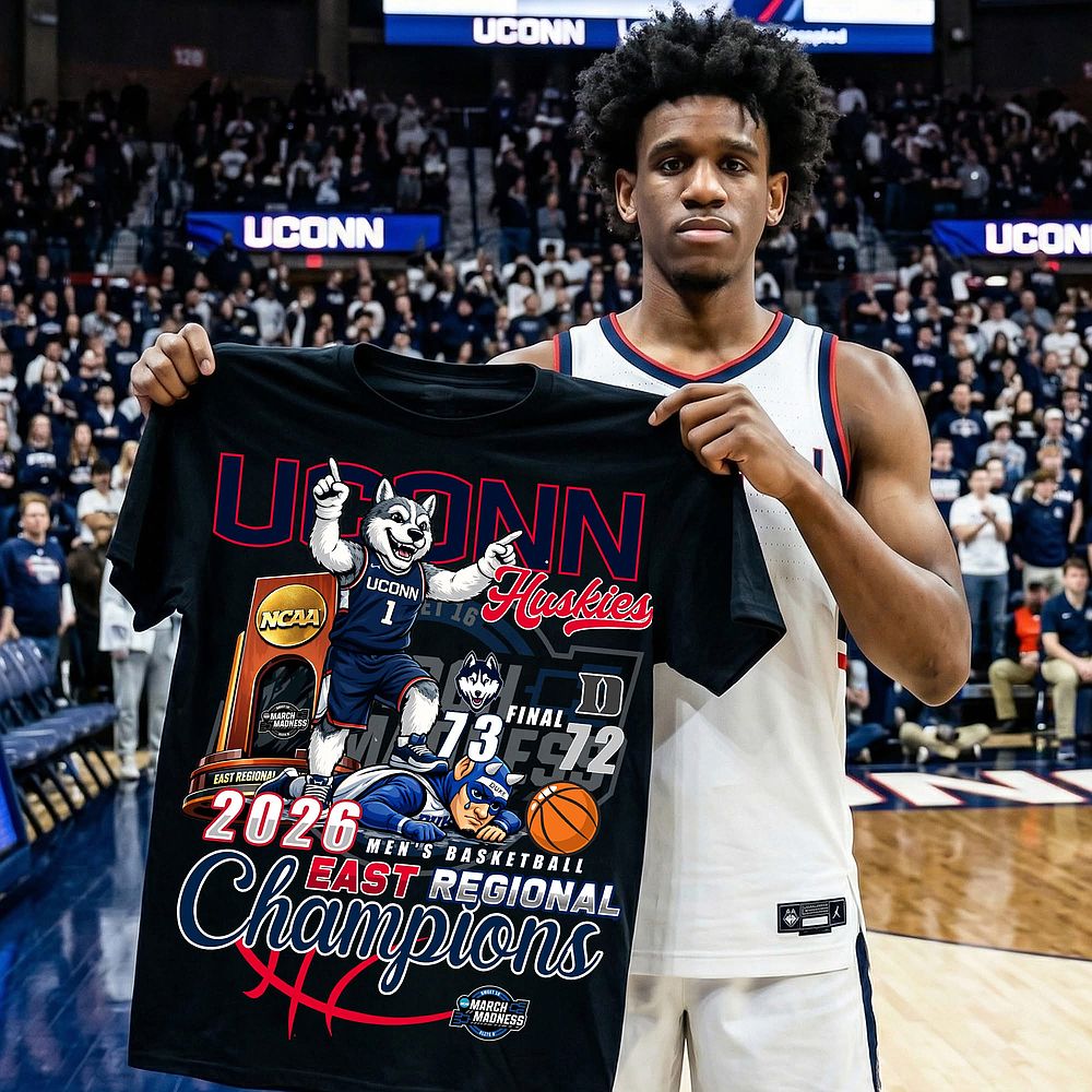 UConn Huskies 2026 East Regional Championship T-Shirt