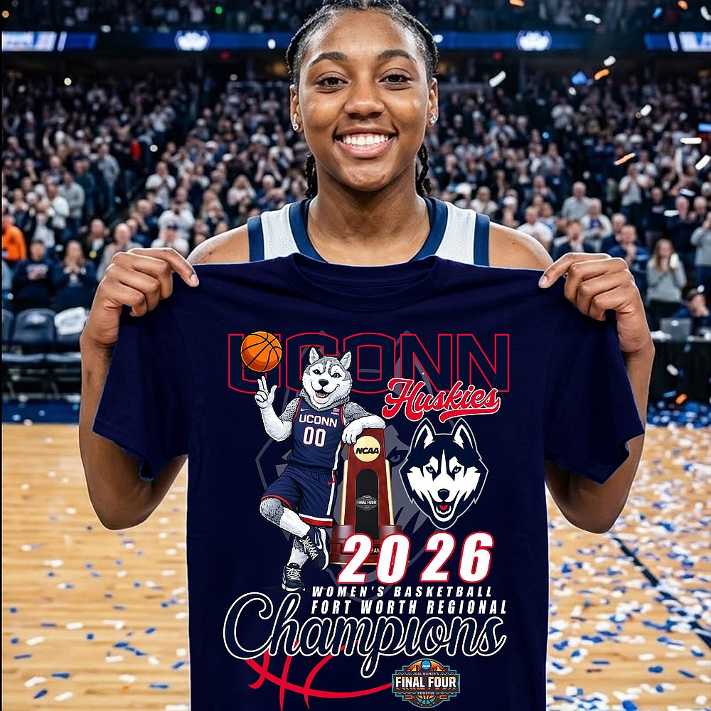 UConn Huskies 2026 Fort Worth Regional Championship T-Shirt