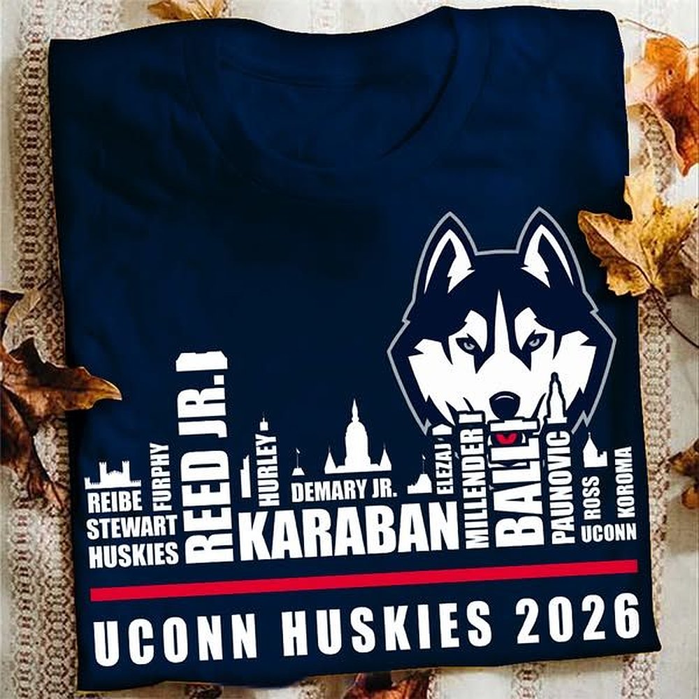 UConn Huskies 2026 NCAA Men's Basketball Players T-Shirt