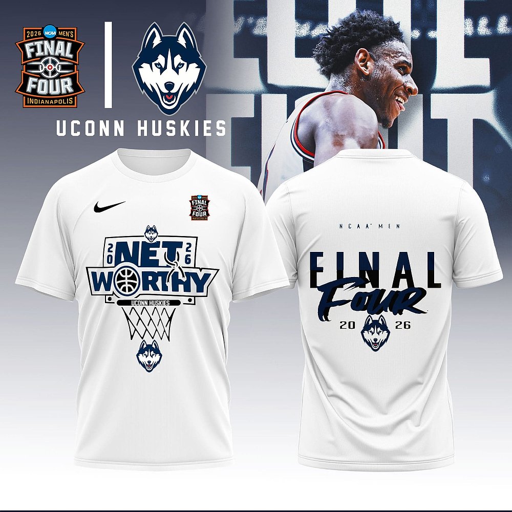 UConn Huskies 2026 NCAA Men's Final Four Net Worthy T-Shirt