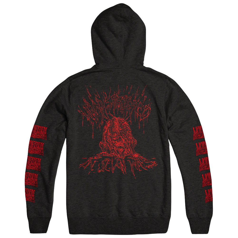 Undeath Merch Head Splattered Hoodie Undeath Hoodie Father'S Day Gifts For Metal Music Lovers