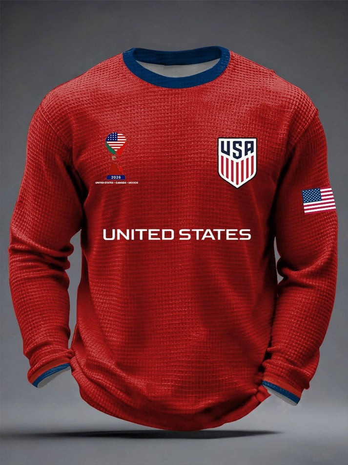 United States World Cup 2026 Long Sleeve Shirt World Cup 2026 Apparel Best Gifts For Soccer Fans blank