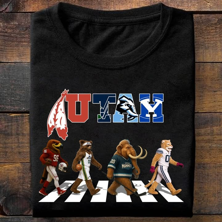 Utah City Sport Teams Mascots T-Shirt Gifts For Sport Teams Lovers Fans For Him Her
