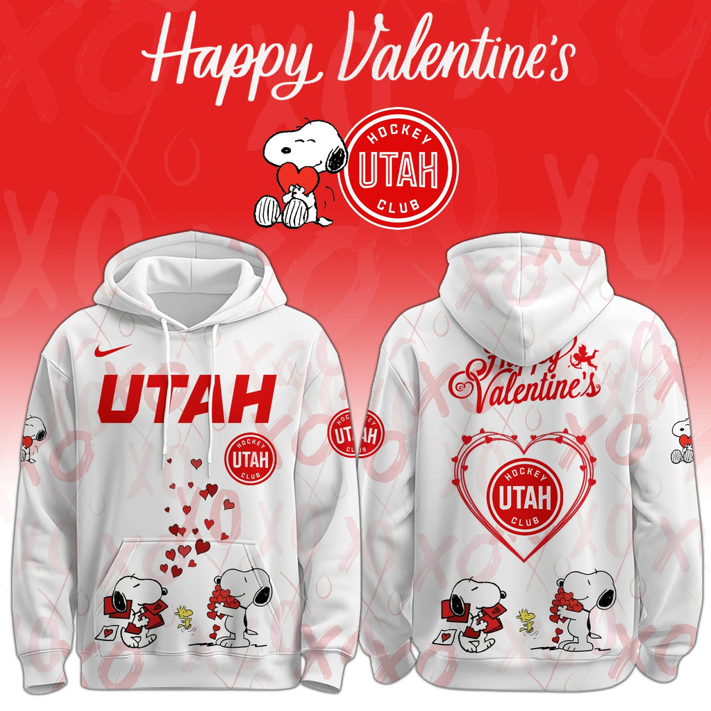 Utah Mammoth Hockey Valentine 2026 Special Hoodie Fan Romance Merch Best Gift For Fans